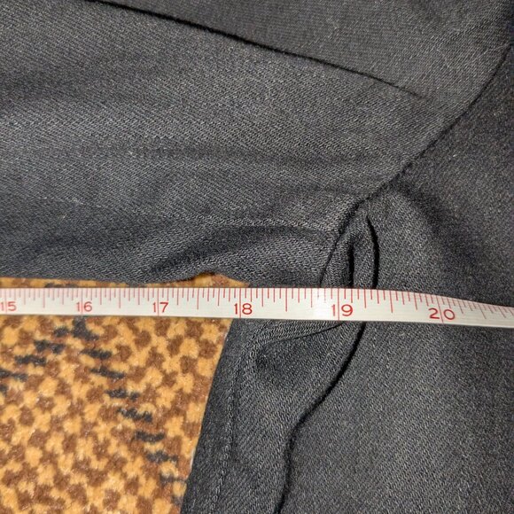 Ralph Lauren Jeans Black Canvas Military Jacket Womens Large Gold Toggle Utility - Picture 12 of 12